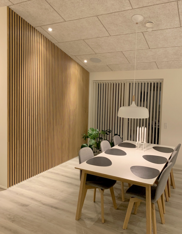 Wholesaler Akupanel  wood slat panel for wall and ceiling